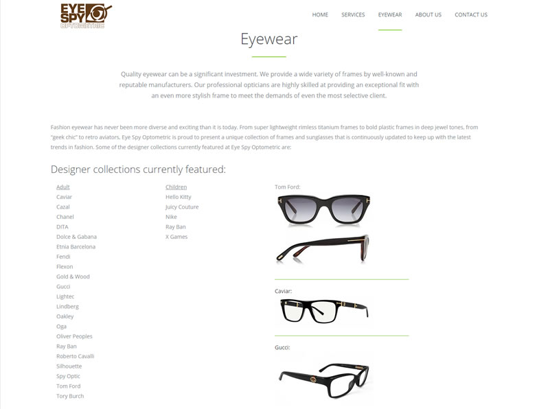 Ophthalmology Web Design Ophthalmologist Web Design Company